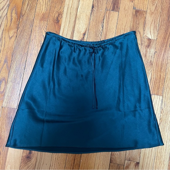 NWOT Madewell Drawstring Mini Slip Skirt Size 8 - Picture 3 of 4